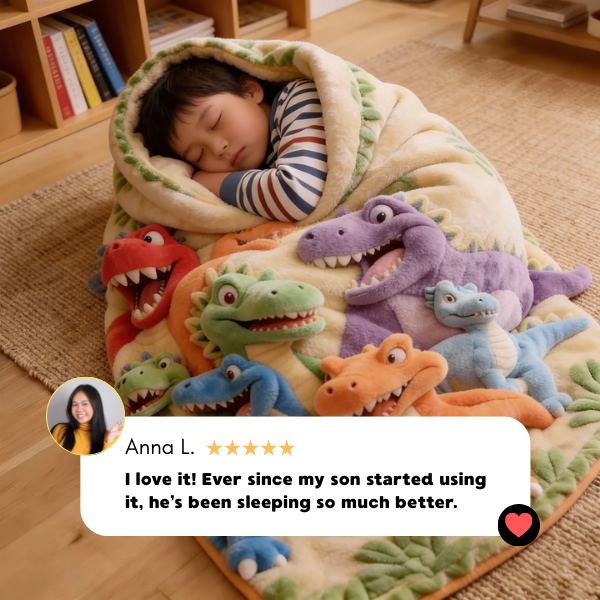 3D Dinosaur Blanket 🦖
