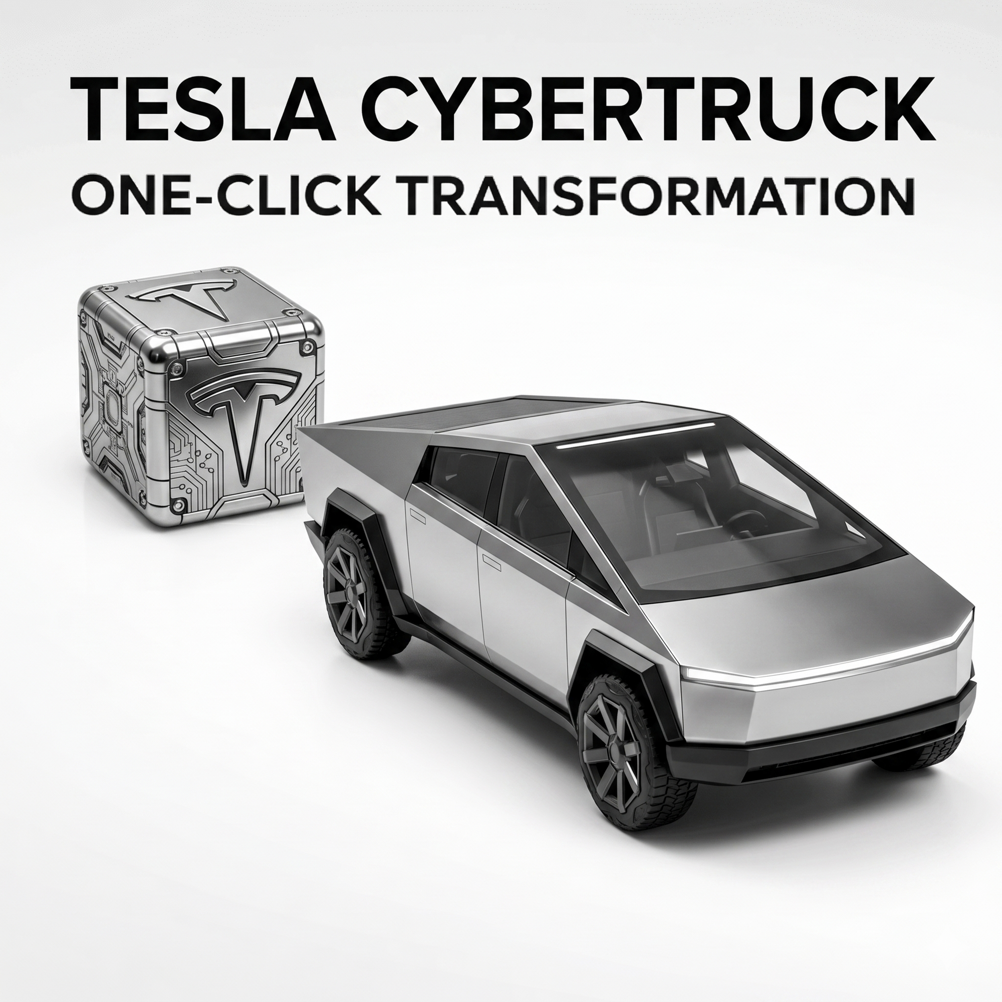 ⚙️ Mechanical Transformation Cube - Tesla CyberTruck