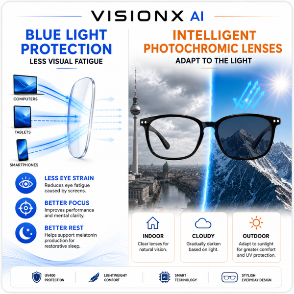 VisionX AI™ – Smart Translation Sunglasses with AI Zoom